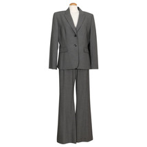 TAHARI Black White Melange Stretch Woven Flared Pant Suit 16 - £110.09 GBP