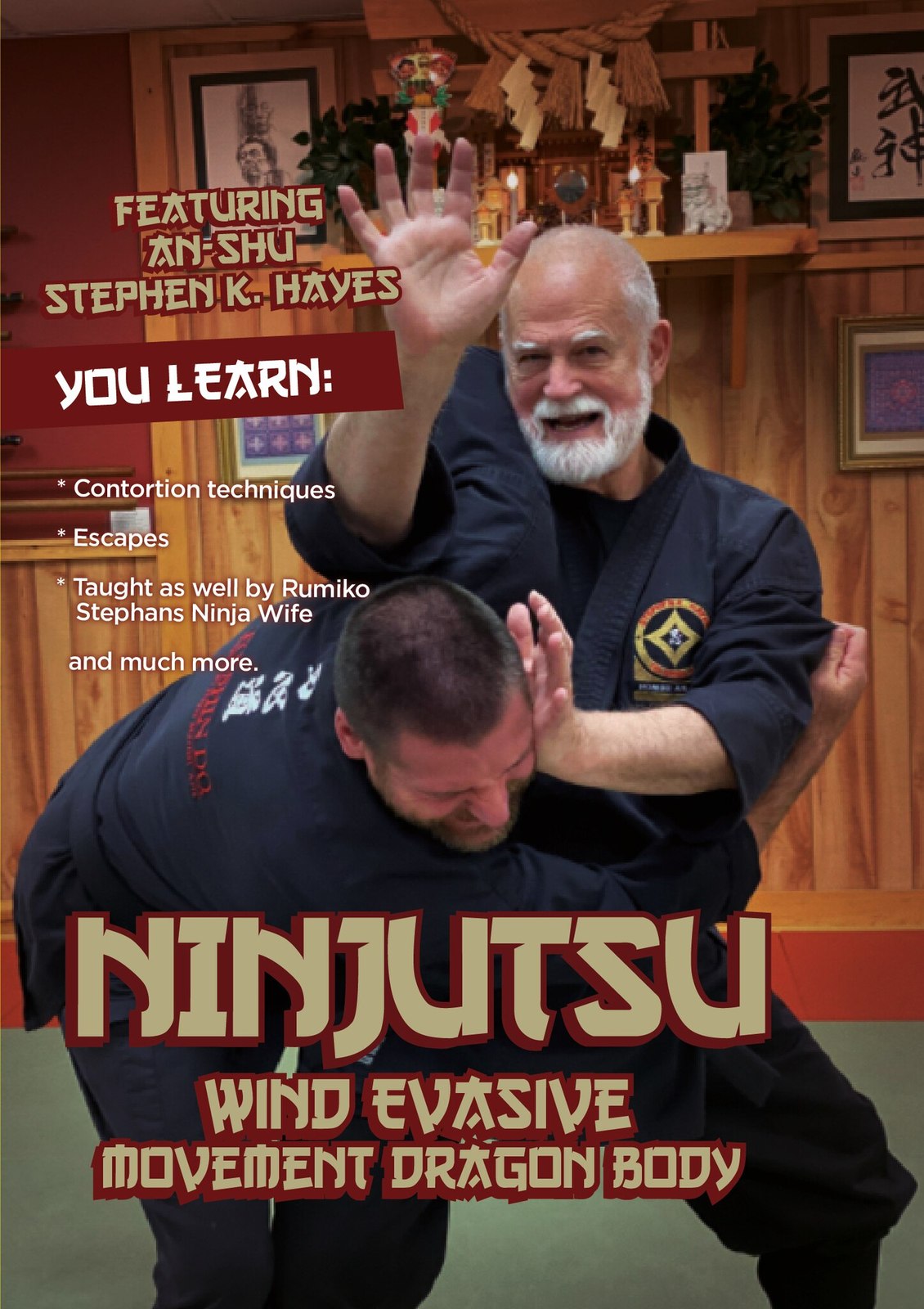 Primary image for Ninjutsu Wind Evasive Movement DVD Stephen Hayes contortion techniques escapes