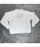 Vintage Chelsea Gardens Womens Sweater XL Embroidered Floral Design Cream - $109.40 CAD