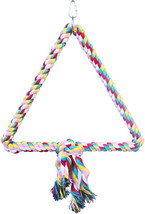AE Cage Company Happy Beaks Triangle Cotton Rope Swing 3 count AE Cage C... - £62.37 GBP