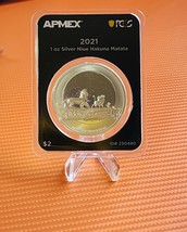 2021 Nuie Lion King Hakuna Matata Disney 1 oz .999 silver coin 1st strik... - $56.06