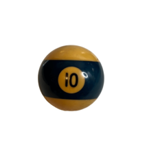 Vintage 60s-70s Pocket 10 Blue Stripes Pool Ball 2” Billiards - $9.88