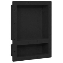  Shower Niche with 2 Compartments Matt Black 16.1&quot;x20.1&quot;x3.9&quot; - $133.64