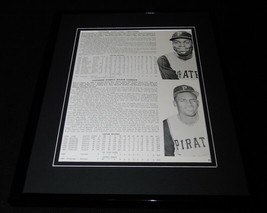 Roberto Clemente 11x14 Framed ORIGINAL 1961 Pirates Yearbook Photo Display - $49.49