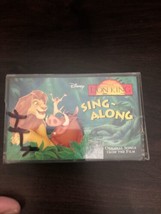 Vintage Disney The Lion King Sing-Along Cassette Tape 1994 - £5.35 GBP