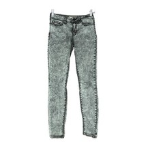 Bullhead Juniors Black Denim Acid Wash Stretch Jegging Jeans Size 3 - $11.87