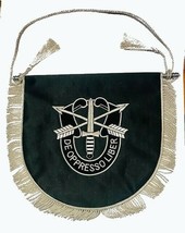 NEW US Army Special Forces DE OPPRESSO LIBER TABLE WALL FLAG BLACK - CP ... - £26.86 GBP