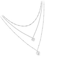 Dainty Layered Initial Choker Necklaces Handmade - £40.47 GBP