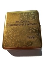 WW2 Jan Syrový  Czechoslovak army 1939 brass cigarette case - £172.45 GBP