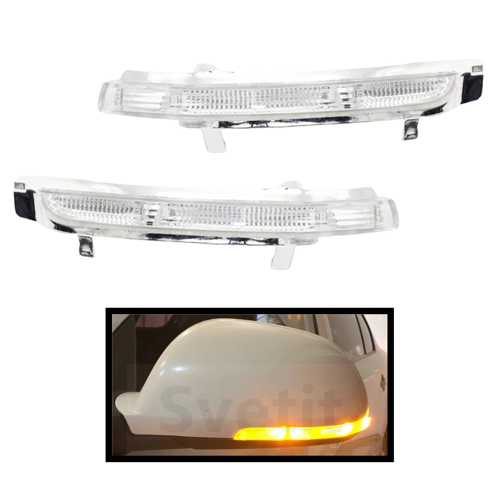 1 pair 12v rearview mirror turn signal lights for skoda octavia a5 a6 2009 2013 side thumb200
