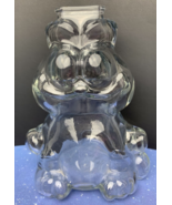 Garfield Cat Clear Glass Figural Coin Bank Shaped Anchor Hocking 7.5&quot; Ji... - £10.27 GBP