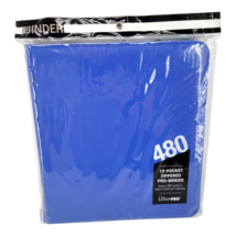 Ultra Pro Vivid 12 Pocket Zippered Pro Binder Blue 480 Card Storage - $43.00