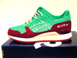 ASICS Hombres Atletismo Zapatos Gel-Lyte III Talla 8.5 Ee. Uu. Spectra Verde Con - £104.57 GBP