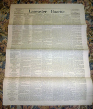 Lancaster, New Hampshire Gazette Newspaper - March 16, 1886 - £15.47 GBP
