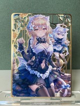 Goddess Story Anime GenShin Impact High Quality Hollow Out Metal Card 5 - £14.37 GBP