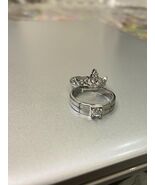 Princess Crown Ring Set | Stainless Steel CZ Wedding Bands - $15.00