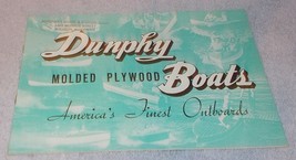Dunphy Wood Fishing Boats 1940's Sales Brochure Catalog Oshkosh Wiscons Original - $41.00 CAD