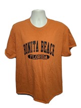 Bonita Beach Florida Adult Orange XL TShirt - $332.91 MXN