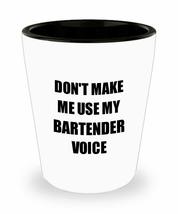 Bartender Shot Glass Coworker Gift Idea Funny Gag For Job Liquor Lover Alcohol 1 - £10.07 GBP