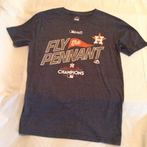 Majestic MLB Houston Astros shirt Size Youth medium 10  12  gray boys gi... - $15.29