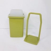 Vintage Tupperware 1330-5 Avocado Green Pick-A-Deli Pickle Keeper W/Lifter Shelf - £11.60 GBP