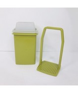 Vintage Tupperware 1330-5 Avocado Green Pick-A-Deli Pickle Keeper W/Lift... - $14.75