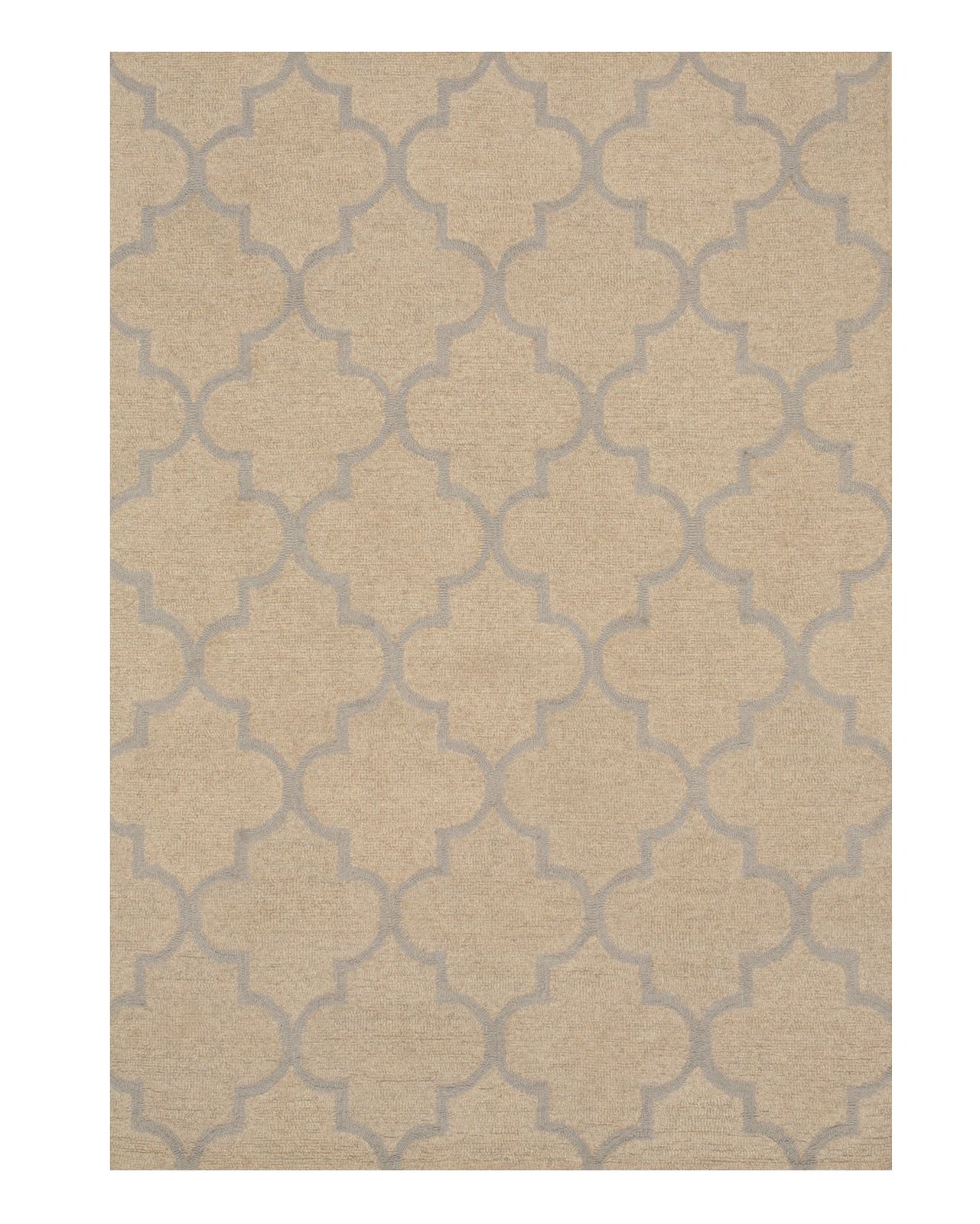 EORC ME2BL5X7 Hand-Tufted Wool Moroccan Rug, 5' x 7', Blue - $122.45 - $142.05