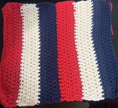 HANDMADE SET OF 2 CROCHET COTTON DISH CLOTHS OR WASH CLOTHS APPROX 10x11... - $4.95