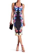 TED BAKER LONDON Deony Tapestry Floral Buckle Dress Size 3 (US 8-10) New - $235.00