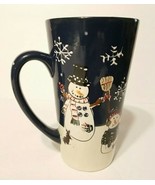 St Nicholas Square Snow Friends Coffee Latte SNOWMAN Ceramic Mug 6&quot; Tall... - £11.75 GBP