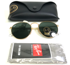 Ray-Ban Sunglasses RB3447-N ROUND METAL 001 Arista Gold Frames Green G-15 Lenses - $89.09