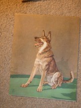 Vintage 1950s Print Police Dog Ready to Play 8x10 - £19.72 GBP