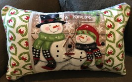 January Snowman Winter Wonderland Pillow - £14.38 GBP