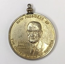 Lyndon Baines Johnson Medallion Medal 36th President Build the Great Soc... - £19.65 GBP