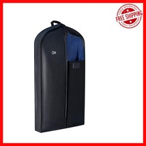 Elegant 47&quot; Black Garment Bag for Suits, Tuxedos &amp; Dresses - Breathable - $950.28 MXN