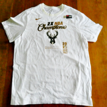 Milwaukee Bucks Nike 2021 NBA Finals Champions Locker Room T-Shirt Men&#39;s... - $16.82