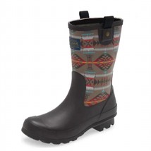 Pendleton women&#39;s classic basketmaker mid rain boot in Brown - £44.79 GBP