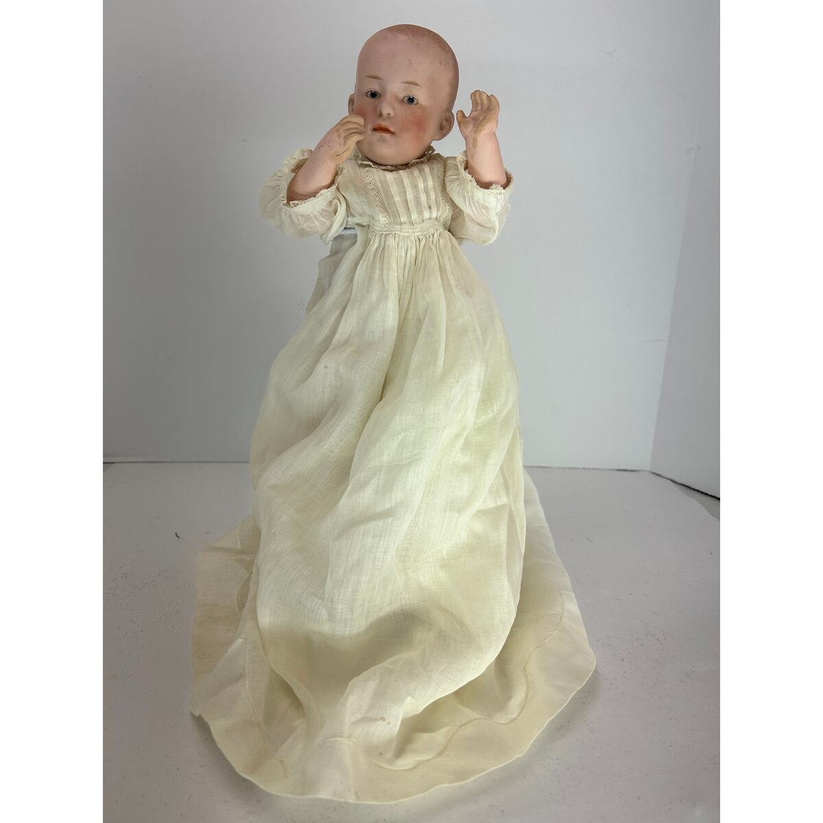 Antique Gebruder Heubach 12&quot; Baby Boy Doll – With Bisque Head &amp; Composit... - $445.00