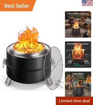 Smokeless Firepit, 19 Inch Fire Pit for Camping with Patented Technology... - $261.34