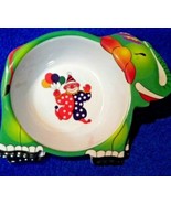 New Hard Plastic Melamine Bowl  Elephant with Clown Circus 8&quot;   - £5.55 GBP