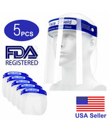 5 PCS Safety Full Face Shield Reusable Washable Protection Cover Face SH... - $5.00