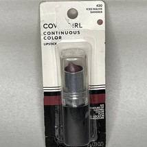 CoverGirl Continuous Color Lipstick 420 Iced Mauve Shimmer NOS Discontinued - $12.86