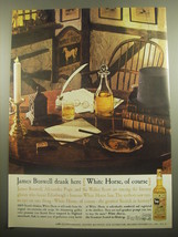 1959 White Horse Scotch Ad - James Boswell drank here White Horse, Of Course - £11.98 GBP