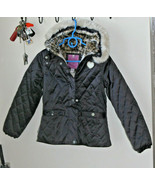LONDON FOG Girls Faux Fur Lined Insulated Puffer Winter Hooded Jacket Co... - $705.21 MXN