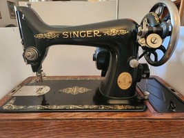 Vintage Singer 99 sewing machine GUC in base with pedal and power cord r... - $204.42