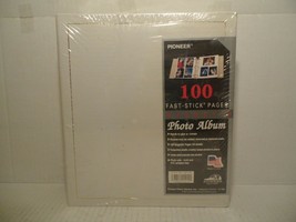 2pk PIONEER 100 Fast- Stick Pages Magnetic Photo Album Style LM-100 1999... - $48.40