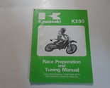 1987 Kawasaki KX60 Racing Prep Tuning Service Manual Water Damaged Minor... - $15.00