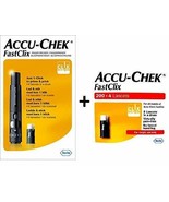 Accu Chek Fastclix Lancing Device/Finger Pricker + 210 Lancets - $38.97