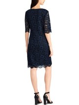 American Living Womens Lina Lace Floral Wear to Work Dress Size 6 Color Blue - £92.88 GBP