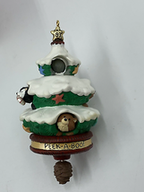 Hallmark Keepsake Christmas Ornament Animals Peek A Boo Christmas Tree 1993 - £9.92 GBP